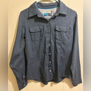 Women’s Small Magellan Outdoors Long Sleeve Button Up Shirt - Fish Gear